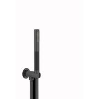 Plieger Roma handdoucheset met doucheslang 150 cm, zwart chroom - thumbnail