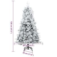 VidaXL Kunstmatige inklapbare kerstboom wit 120 cm pe en pvc - thumbnail