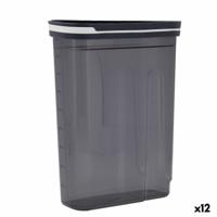 Voedselopslagcontainer Quid City Grijs 2,7 L Met deksel Dispenser (12 Stuks) - thumbnail