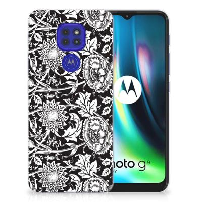 Motorola Moto G9 Play | E7 Plus | TPU Case | Black Flowers Motorola Moto G9 Play | E7 Plus | TPU Case | Black Flowers