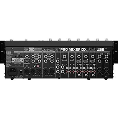 Behringer DX2000USB - Professionele 7-kanaals DJ-mixer met INFINIUM 'contactloze' VCA-crossfader en USB-/audio-interface
