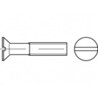 TOOLCRAFT TO-5452584 Verzonken schroeven M1.6 10 mm Sleuf Messing 100 stuk(s)