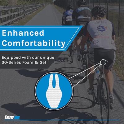 Ism zadel pn3.0 performance narrow, 30 padding, zwart