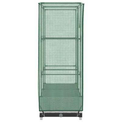 Plantenbak verhoogd met kashoes 80x40x123 cm rattanlook