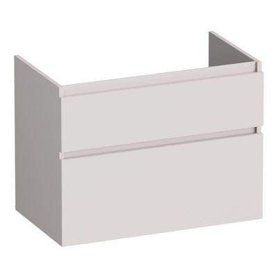 Brauer Delight - Onderkast - 80 cm - met 2 Softclose Lades Greeploos en 1 Sifon Uitsparing - Mat Zand