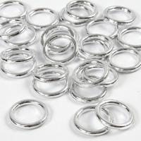 Creativ Company Plastic ring, afm 15 mm, dikte 2 mm, zilver, 25 stuk/ 1 doos - thumbnail
