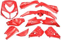 Plaatset 13-delig Edge voor Peugeot Speedfight 2 - ferrari rood - thumbnail