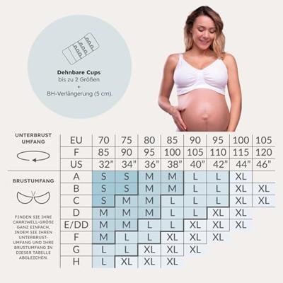 Naadloze borstvoedings- & zwangerschapsbeha GelWire® CARRIWELL zwart