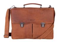DSTRCT Wall Street Workingbag 15,6 inch-Cognac - thumbnail