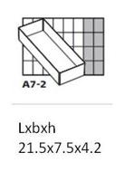 Raaco Inzet box, afm a7-2, h: 47 mm, afm 218x79 mm, 1 stuk - thumbnail