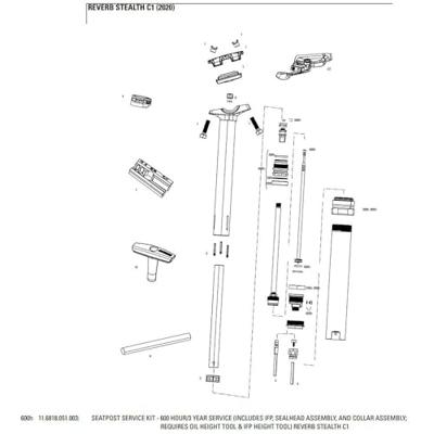 ROCKSHOX service kit service kit rs 600 h/3 years