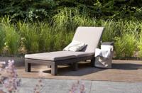 ALLIBERT fauteuil van geweven hars imitatie met kussens - 4 standen - Daytona - Beige - thumbnail