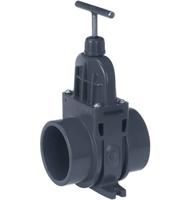 VDL PVC Schuifkraan 125mm - Waterdichte Afsluiter voor Vijvers en Irrigatiesystemen - thumbnail