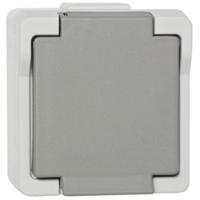 presto vedder waterdichte stekkerdoos 1 voudig grijs 106550 - thumbnail