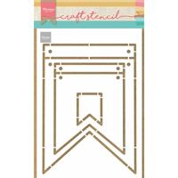 Marianne Design • craft stencil banners - thumbnail