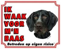 Duitse Staande Waakbord - Ik waak voor mijn baas - thumbnail