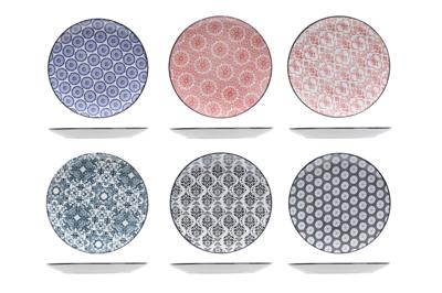 Cosy & Trendy Ontbijtborden / Dessertborden Delirio ø 19 cm - 6 Stuks