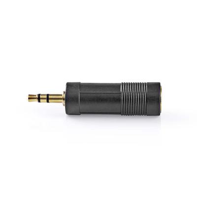 Stereo Audioadapter | 3,5 mm male - 6,35 mm female | 10 stuks | Zwart