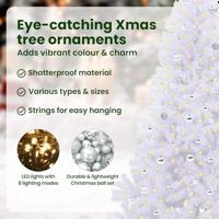 Kunstkerstboom met 300 LED Wit 240 cm PVC en staal - thumbnail