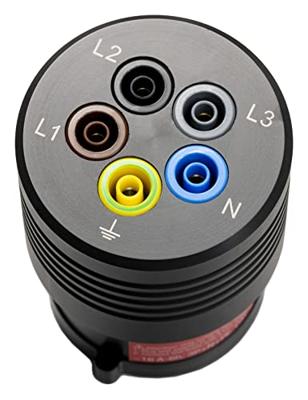 Benning BENNING TA 7-16 Meetadapter CEE-stekker 16 A 5-polig - Bus 4 mm Zwart