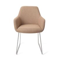 Jesper Home Eetkamerstoel 'Hiroo' Slide Steel, kleur Whisper Wheat - thumbnail