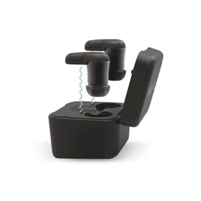 SBS Draadloze Bluetooth-hoofdtelefoon - draadloze hoofdtelefoon met 2,5 uur looptijd, microfoon & laadbox - draadloze hoofdtelefoon voor Apple iPhone mobiele telefoon - zwart