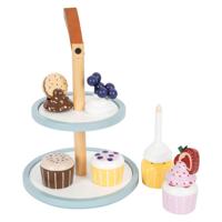 Small Foot houten speeleten etagere met cupcakes, 13dlg. - thumbnail