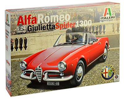 Italeri 3653 Alfa Romeo Giulietta Spider 1300 Auto (bouwpakket) 1:24