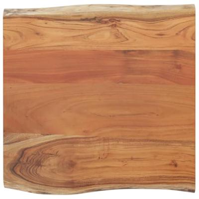 Tafelblad vierkant natuurlijke rand 60x60x2,5 cm acaciahout Tafelblad vierkant natuurlijke rand 60x60x2,5 cm acaciahout