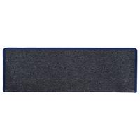 VidaXL Trapmatten 15 st 65x21x4 cm donkergrijs en blauw met rechthoekige rand - thumbnail