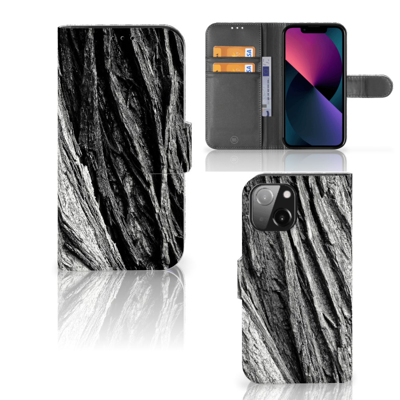 Book Style Case iPhone 13 Mini Boomschors Grijs | Portemonnee hoesje