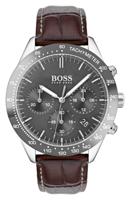 Hugo Boss 1513598 Talent chronograaf horloge met leren band, 42 mm in zwart/bruin - thumbnail