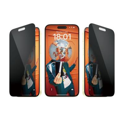 PanzerGlass Privacy Screen Protector P2827 Screenprotector (folie) met privacyfolie Apple iPhone 15 Plus 1 stuk(s)