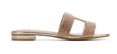 BiBi Lou Dames Slippers in Leder (Goud)