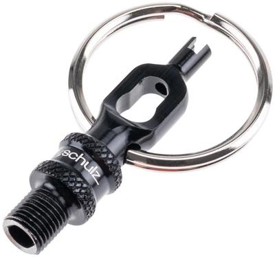 By,schulz ventieladapter "v.5" valve adapter v.5 black