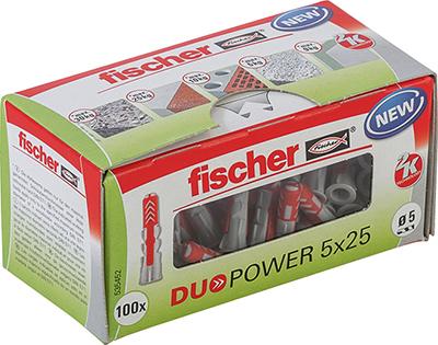 Fischer DUOPOWER 5X25 - 100 Stuks - 535452