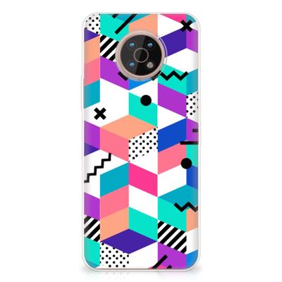Nokia G50 | TPU Hoesje | Blokken Kleurrijk