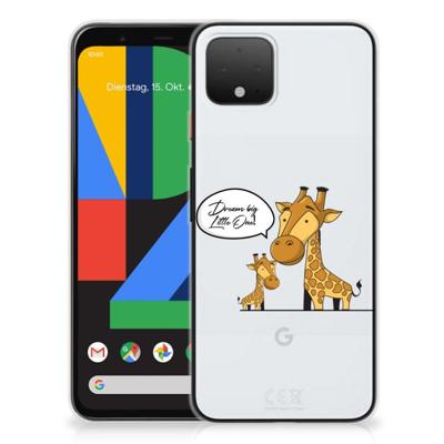 Google Pixel 4 Telefoonhoesje met Naam Giraffe Google Pixel 4 Telefoonhoesje met Naam Giraffe