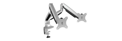 ICY BOX IB-MS504-T, Monitorständer mit Tischhalterung für 2 Monitore bis zu 32'' (81 cm) Tafelbeugel voor monitor Aantal monteerbare displays: 2 Display(s)