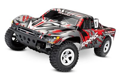 Volledig gespoten body, rood, voor de Traxxas Slash/Slayer
