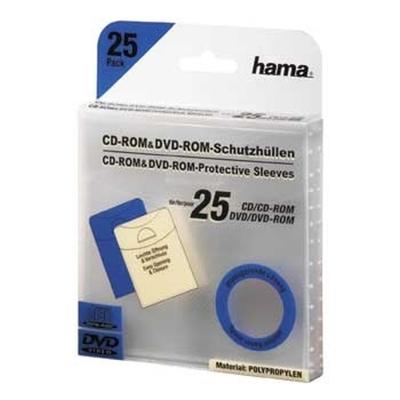 Hama cd/dvd paper sleeves 25-pack transparant Hama cd/dvd paper sleeves 25-pack transparant