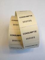 Consumptiebonnen op rol geel 500 per rol - thumbnail