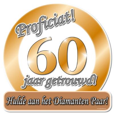 Huldeschild 60 Jaar Getrouwd