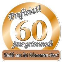Huldeschild 60 Jaar Getrouwd - thumbnail