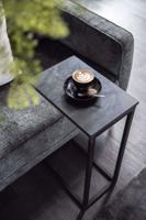 By-Boo Laptoptafel 'Edge' Marmer, kleur zwart - thumbnail