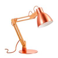 Besselink Bureaulamp wood ↕ 70 cm koper - thumbnail