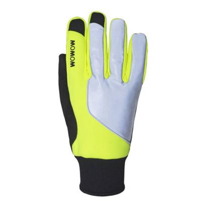 Wowow fietshandschoenen Wetland polyamide geel/zwart maat S
