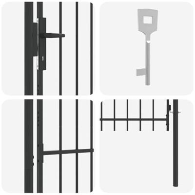 Hekpoort Grijs 100 x 150 cm Poedercoated staal