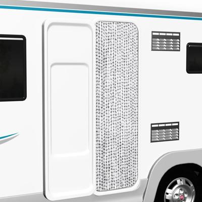 VidaXL Vliegengordijn 56x185 cm chenille licht- en donkergrijs