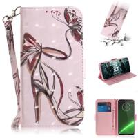 3D-schilderij patroon gekleurde tekening horizontale Flip lederen draagtas met houder & kaartsleuven & portemonnee voor Motorola Moto G7/Moto G7 plus - thumbnail